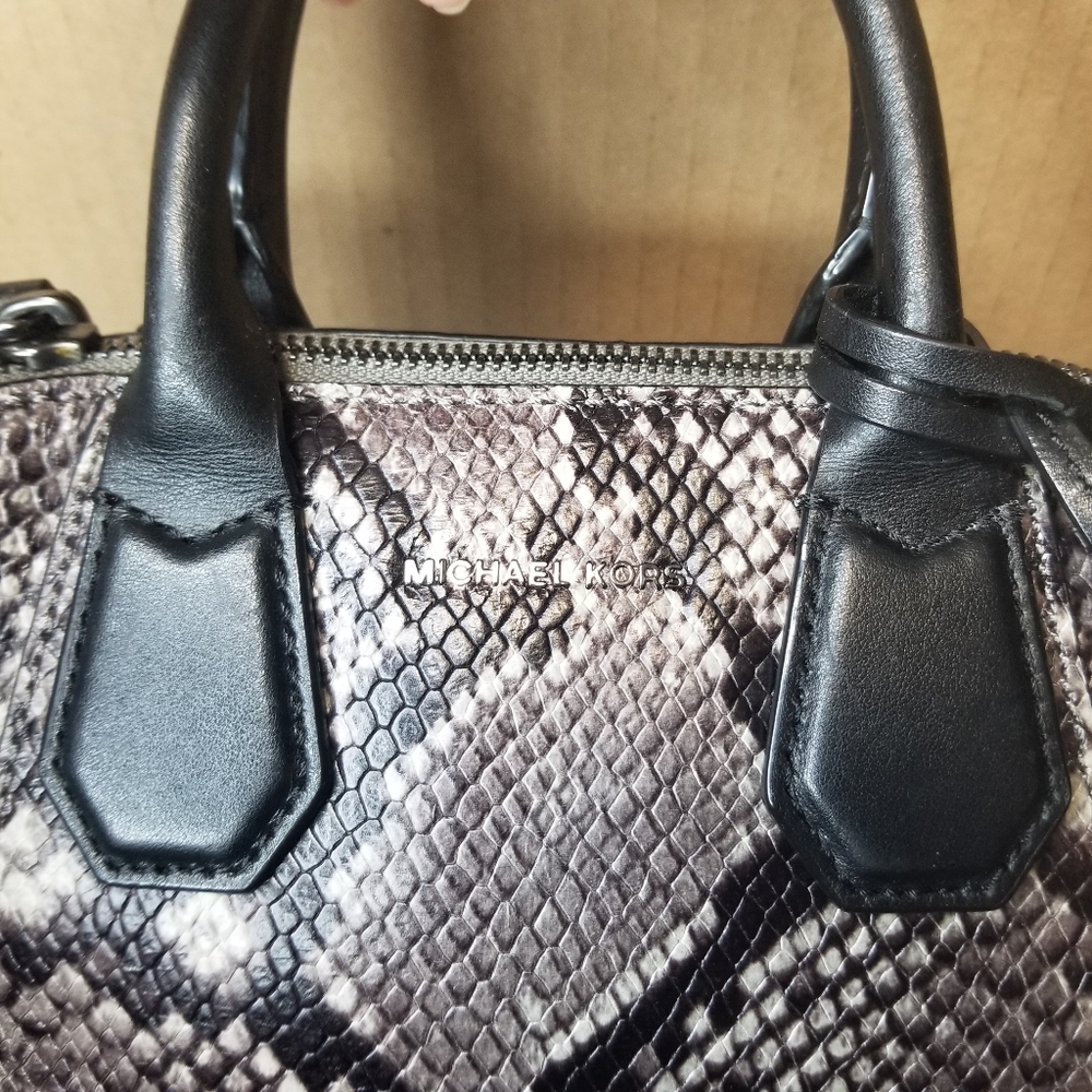 Michael Kors Campbell Mini Python Embossed Satchel - image 5